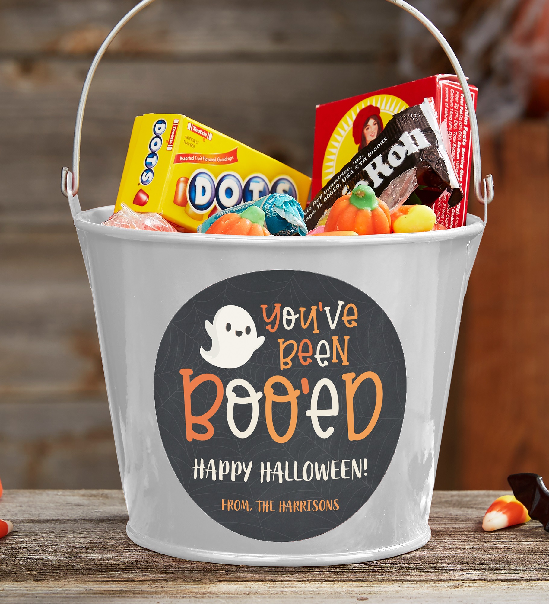 You've Been Boo'ed Personalized Halloween Treat Bucket